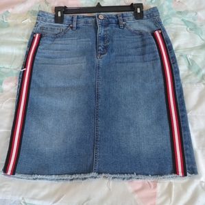 NINE WEST JEANS, 10, Denim Pencil Skirt